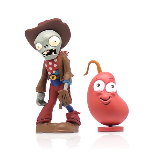 Plants vs. Zombies 2 Its About Time Cowboy Zombie with Chili Bean 3-Inch Action Figure